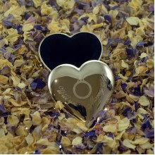 Romantic Will You marry Me Valentine Ring Box Idea  Beautiful high polished silver finish heavy quality ring box